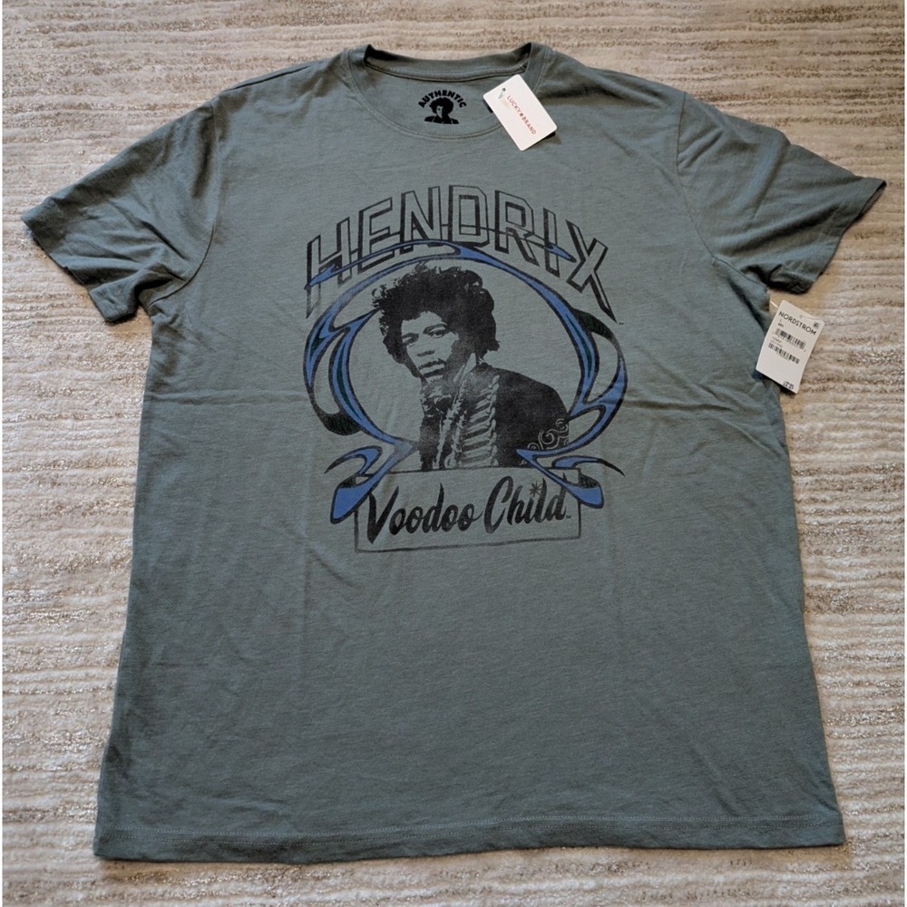 Lucky Brand Jimi Hendrix Voodoo Child T Shirt Mens Sz L Band Tee Rock Music NWT
